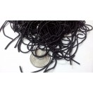 BLACK - 120 Inches French Metal Wire Gimp Coil Bullion Purl - Thick Smooth Regular - 3 Meters